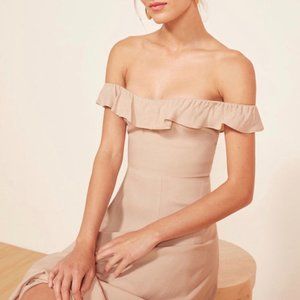 Reformation Verbena Dress in Champagne